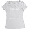 all time popular vr782 teaching is like pi best trending Women's Triblend Scoop T-shirt