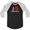 I Love Dachshunds 3/4 Sleeve Shirt