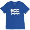 american flag sticker vinyl decal   usa stars united states country ca V-Neck Tee