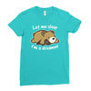 dreamer bear Ladies Fitted T-Shirt