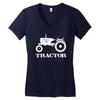 tractor driver for farmer and construction worker Women's V-Neck T-Shirt