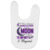 i love someone with pancreatic cancer to the moon &amp; back to infınıty Baby Bibs