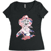 freddy krueger floral Women's Triblend Scoop T-shirt