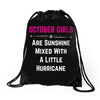 October Girls Drawstring Bags