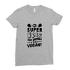 Be A Super Hero For Animals Go Vegan! Ladies Fitted T-Shirt