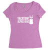 vacation alpaca bag animal humor funny Women's Triblend Scoop T-shirt