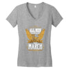 All Men Are Created Equal But Only The Best Are Born In Marc Women's V-Neck T-Shirt