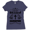 I Am One Blessed Grandmother Ladies Fitted T-Shirt