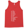 beard length chart funny professor grandpa mustache humor Tank Top