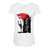 the king and the white wol Maternity Scoop Neck T-shirt