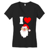 i love santa noel Women's V-Neck T-Shirt