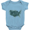 periodic table of the states Baby Onesie