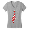 tie Women's V-Neck T-Shirt