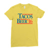 tacos  beer '16 Ladies Fitted T-Shirt