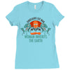 woman inherits the earth Ladies Fitted T-Shirt
