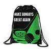 Make Sundays Great Again Shirt Drawstring Bags