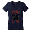 PUG LIFE Women's V-Neck T-Shirt