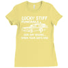 your days end funeral skull skeleton hearse Ladies Fitted T-Shirt