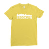 brooklyn city skyline silhouette Ladies Fitted T-Shirt