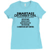 Smartass December Girl Ladies Fitted T-Shirt