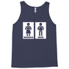 restroom sign sticker vinyl decal Tank Top