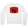 as seen in front of the the tv Crewneck Sweatshirt