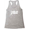 he man 80s retro cartoon cool funky Racerback Tank
