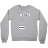 I am Hungry Me Too Mom and Baby Talking Crewneck Sweatshirt