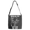 moo bitch Adjustable Strap Totes