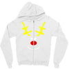 reindeer face novelty christmas Zipper Hoodie