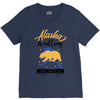 alaska is calling and i must go V-Neck Tee