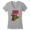 super turtle bros raph Women's V-Neck T-Shirt