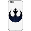rebel logo with space pattern iPhone 6/6s Case
