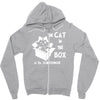 the cat in the box Zipper Hoodie
