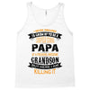 Super Cool Papa Of A Freaking Awesome Grandson Tank Top