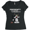 anxious cat Women's Triblend Scoop T-shirt