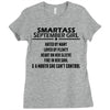 Smartass September Girl Ladies Fitted T-Shirt
