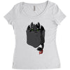 pocket toothless Women's Triblend Scoop T-shirt