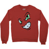 angry cartoon face Crewneck Sweatshirt