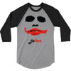 visage joker yeux ferm&eacute;s 3/4 Sleeve Shirt