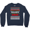 santa only comes once a year gramps is always here to cheer Crewneck Sweatshirt