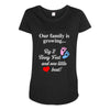 Our Family is Growing Maternity Scoop Neck T-shirt