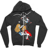 revenge of the damsels Zipper Hoodie