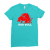 bad bull (2) Ladies Fitted T-Shirt
