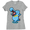 blue crocodile! Ladies Fitted T-Shirt
