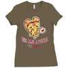 pizza my heart (2) Ladies Fitted T-Shirt