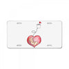 Mom and Baby are Connected to the Heart License Plate