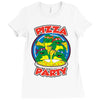 pizza party Ladies Fitted T-Shirt