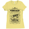 Vintage Aged To Perfection 1969 Ladies Fitted T-Shirt