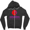 stylish retro hawaiian airlines Zipper Hoodie